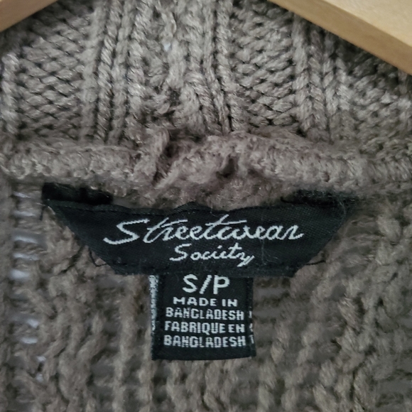 Taupe mid length cardigan sizesmall - Picture 2 of 2